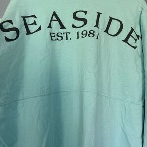 Spirit Jersey Seaside 1981 Long Sleeve Shirt Adult Size‎ Large Light Teal Blue